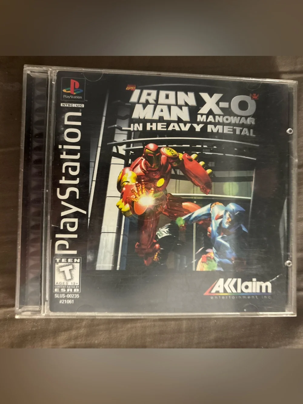 Acclaim Iron Man/X-O Manowar in Heavy Metal Sony PlayStation 1 PS1 NTSC-U/C